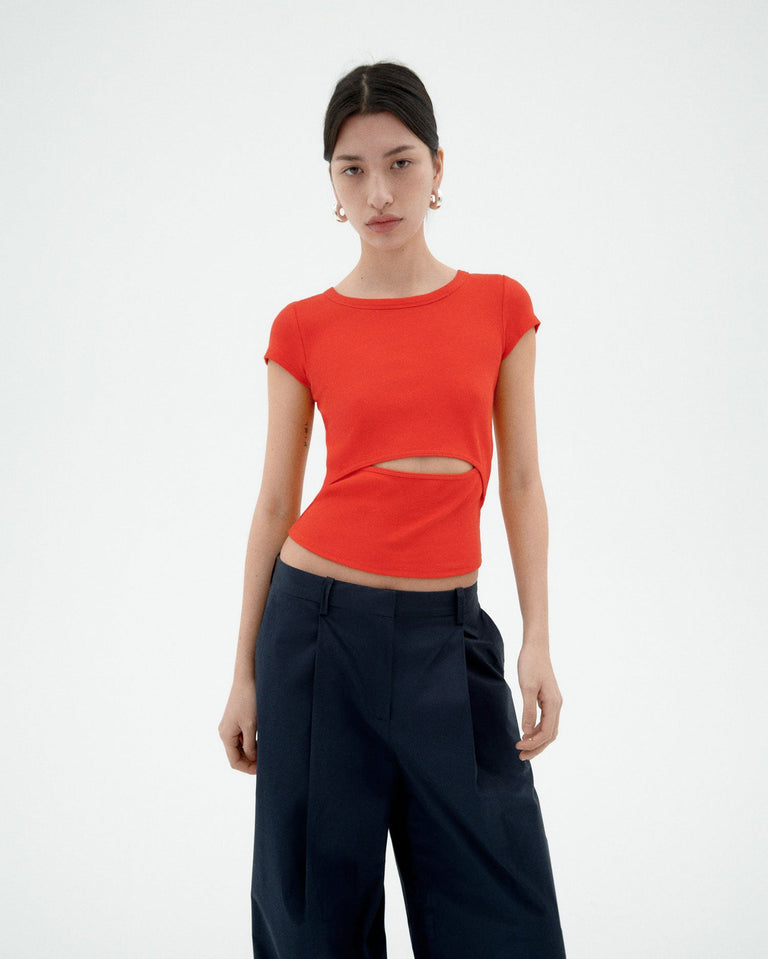 Top rojo Faye sostenible-1