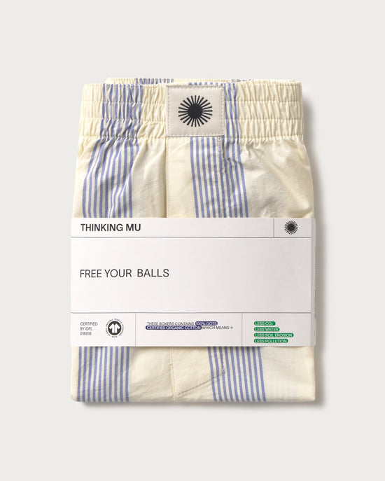 Boxer rayas azules sostenible-pack