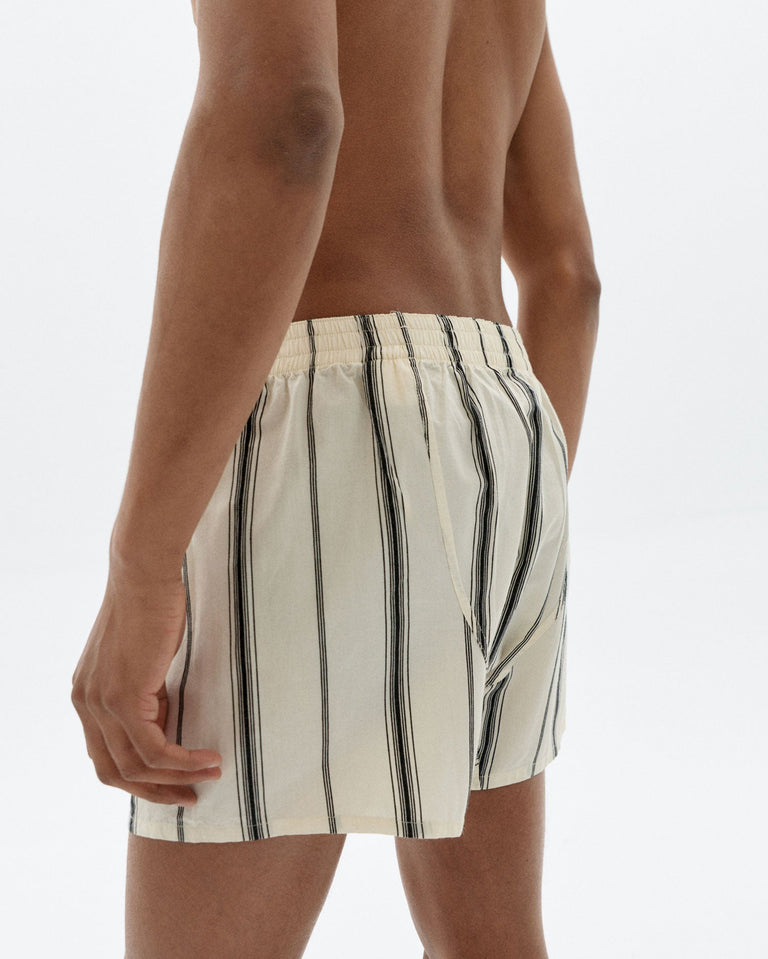 Boxers blancos rayas negras sostenible - 4