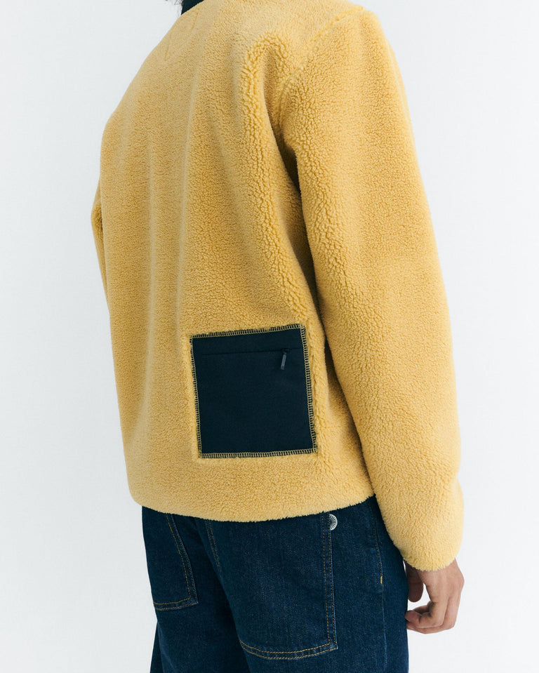 Chaqueta borreguito amarilla Marcus sostenible - 6