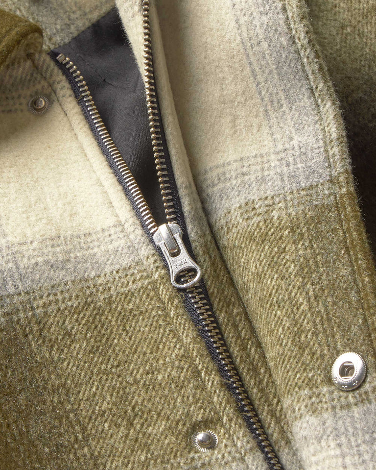 Chaqueta oversize lana cuadros Callum sostenible silueta - 4