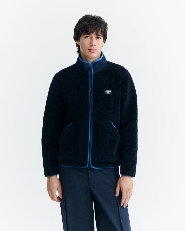 Chaqueta borreguito navy Marcos sostenible - 2