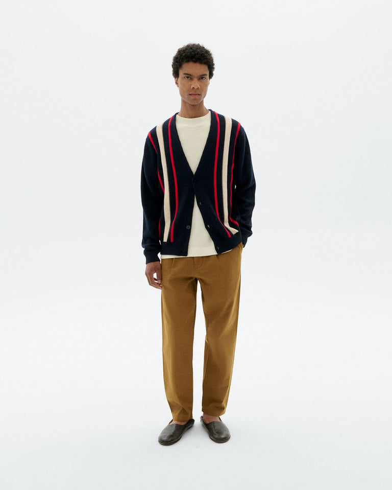 Cardigan punto navy Creed sostenible - 2