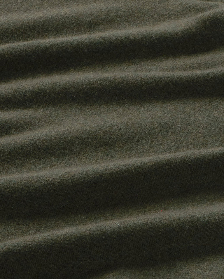 Jersey lana verde Lucien sostenible silueta - 2