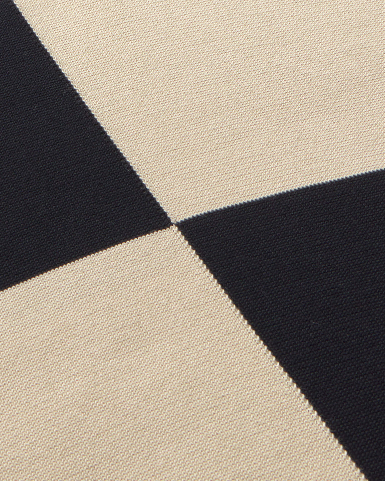 Jersey negro y crudo punto Khem sostenible - silueta 2