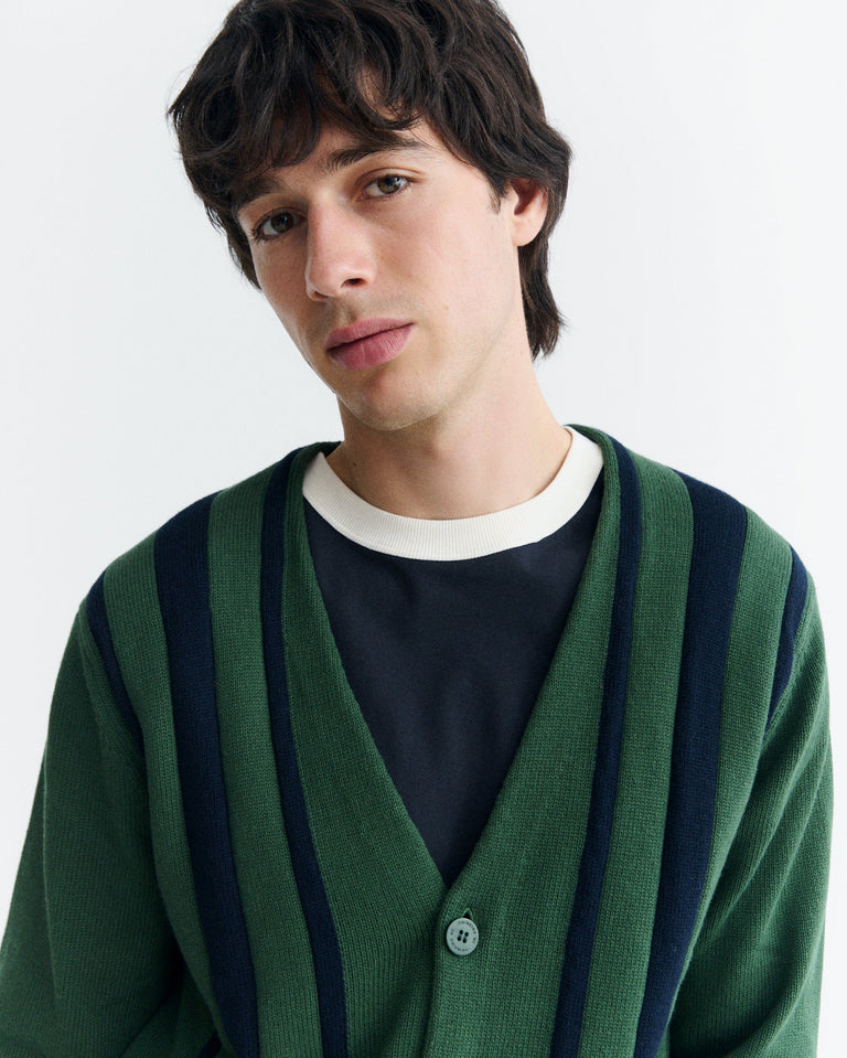 Cardigan rayas algodón Creed sostenible - 3