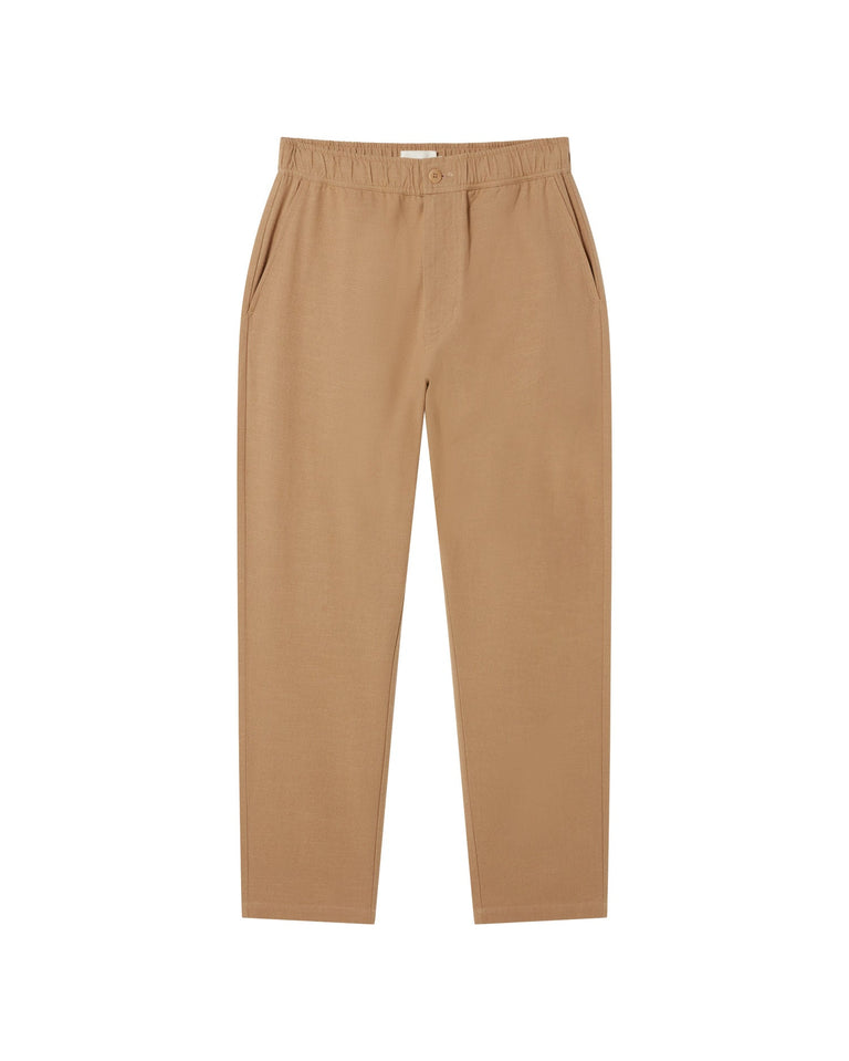 Pantalón camel Travel light sostenible  - silueta 1