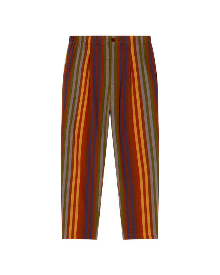 Pantalón multicolor rayas Luc sostenible-silueta-1