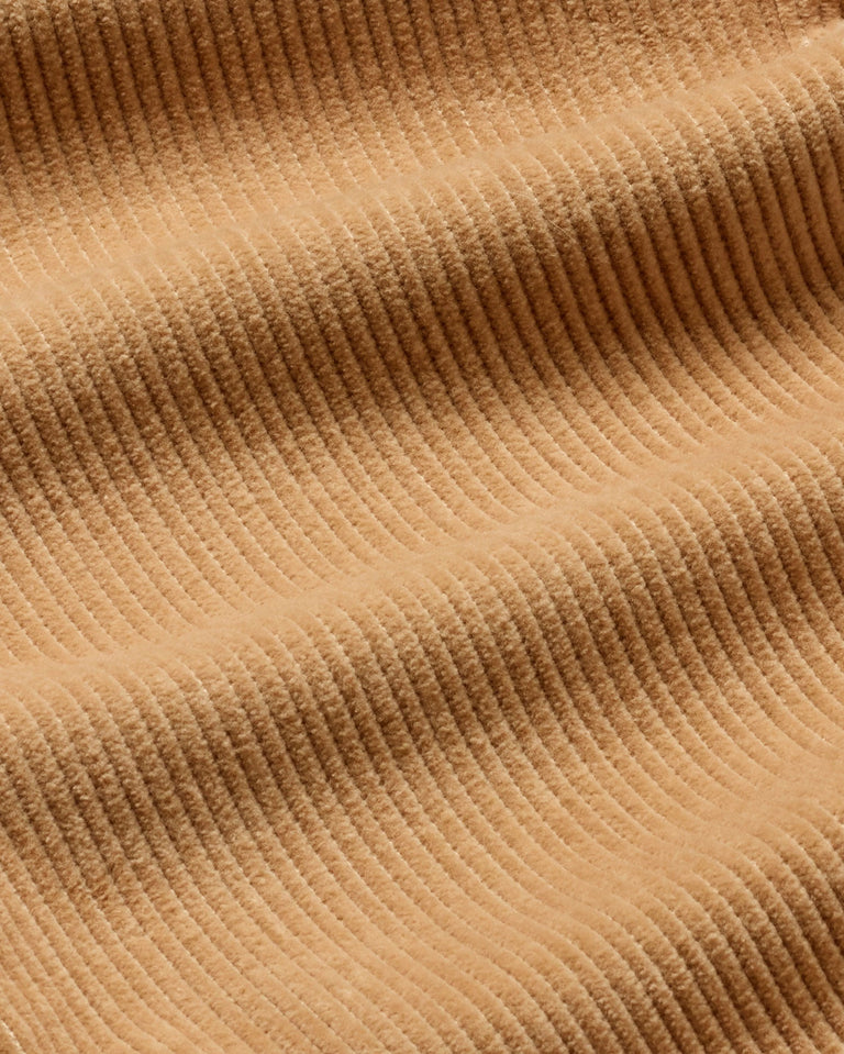 Pantalón beige pana 5 pockets sostenible - silueta 1