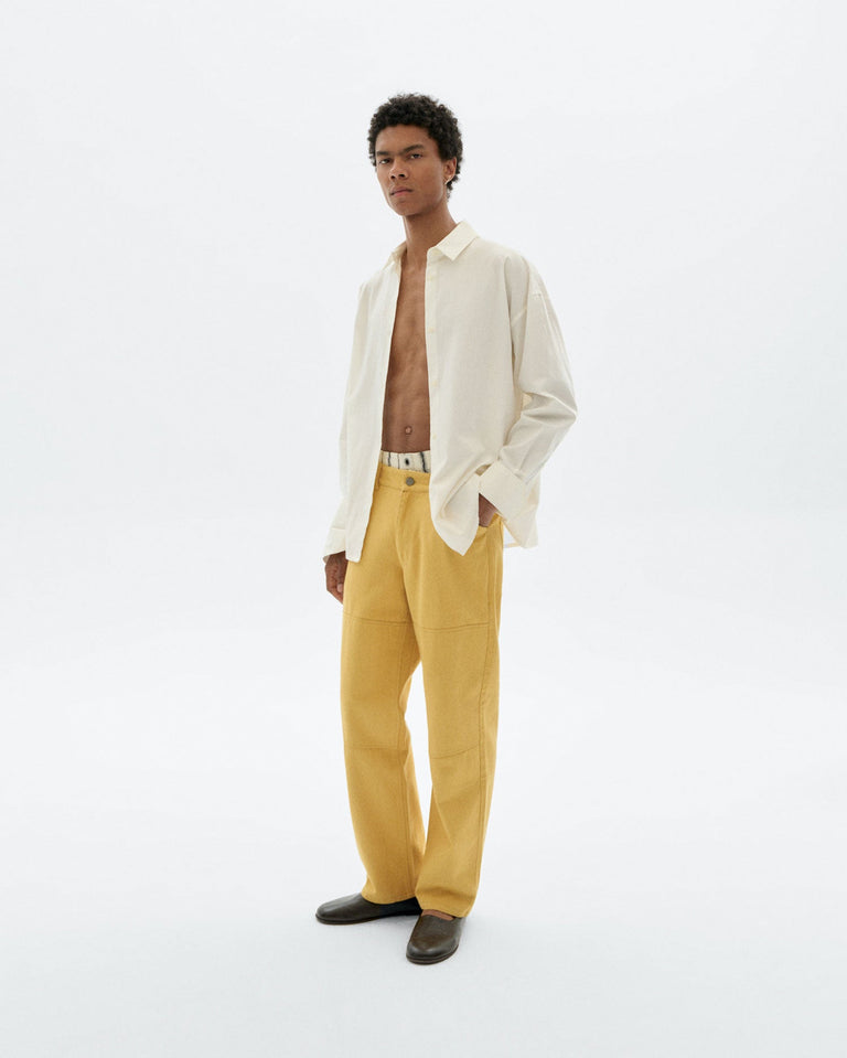 Pantalón recto amarillo Stan sostenible - 5