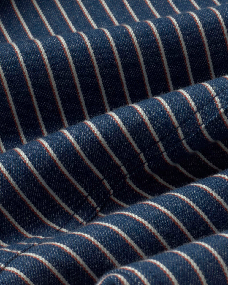 Pantalón recto rayas tinte natural Stan sostenible silueta - 2