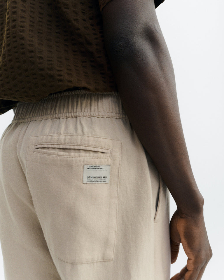 Pantalón recto beige Travel light sostenible - 5