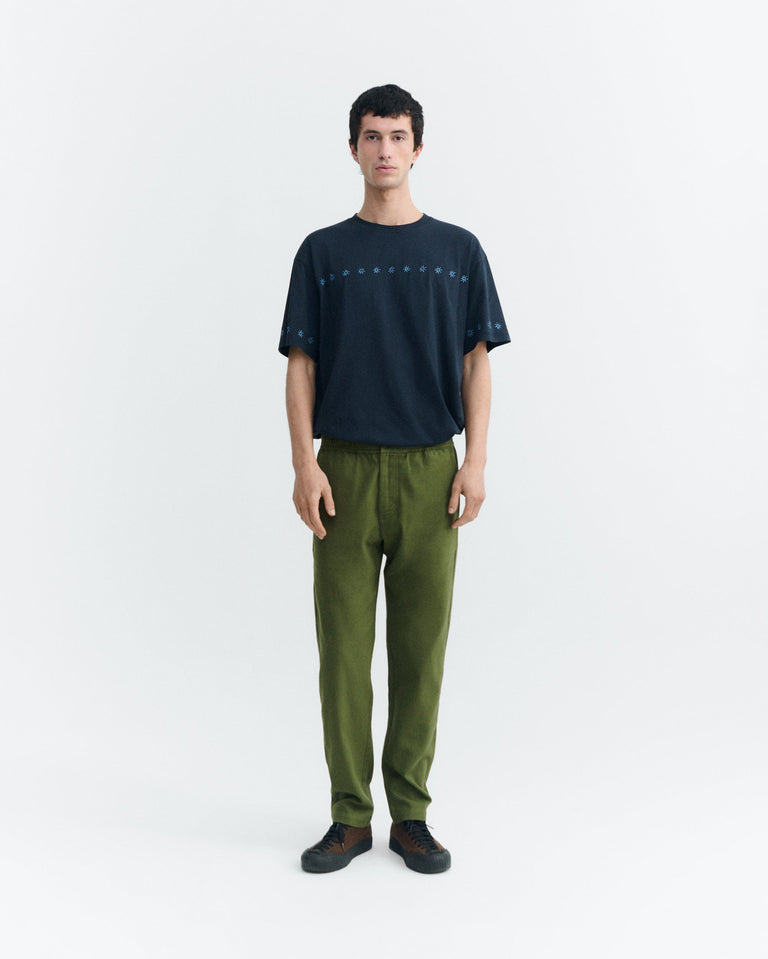 Pantalón recto verde Travel light sostenible - 1