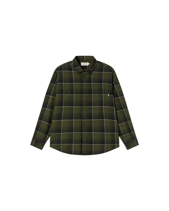 Camisa cuadros verde Hans sostenible - silueta 2