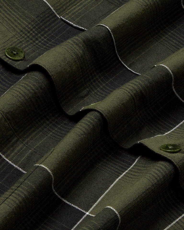 Camisa cuadros verde Hans sostenible - silueta 3