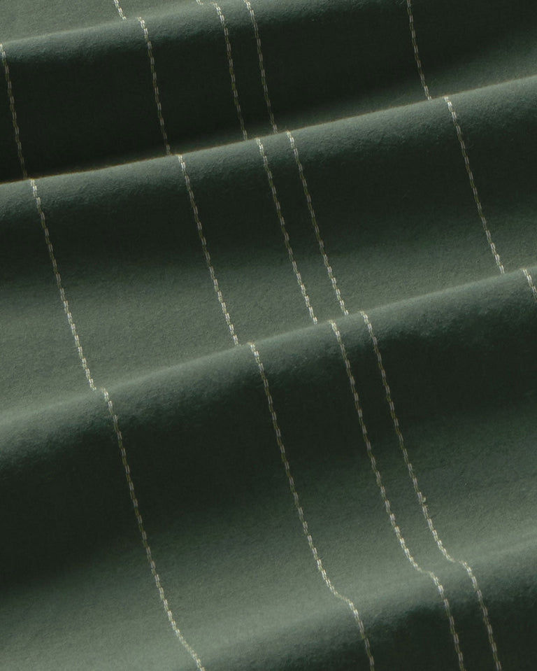 Camisa verde bordada rayas Jimmy sostenible silueta - 2