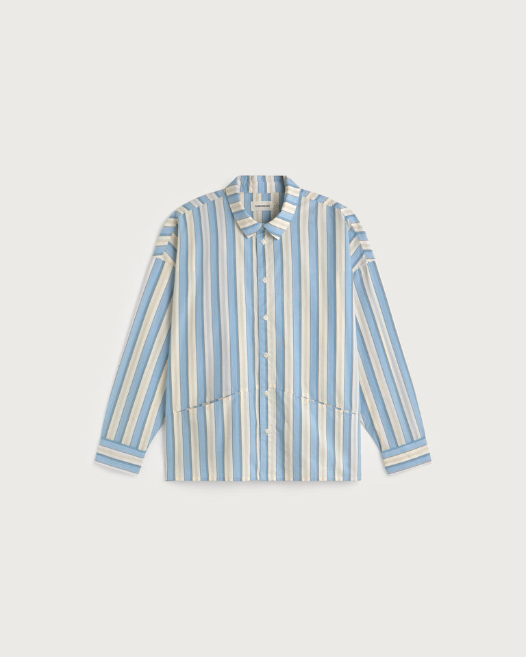 Camisa popelin rayas Jim sostenible silueta - 1