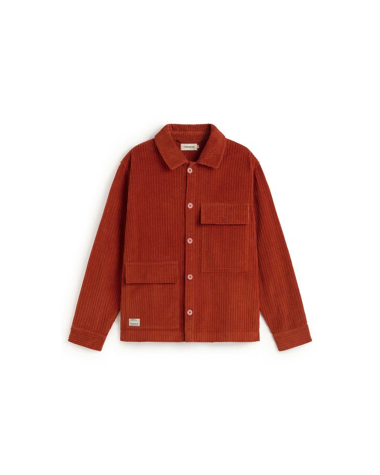 Chaqueta ligera naranja Gabin sostenible silueta - 1