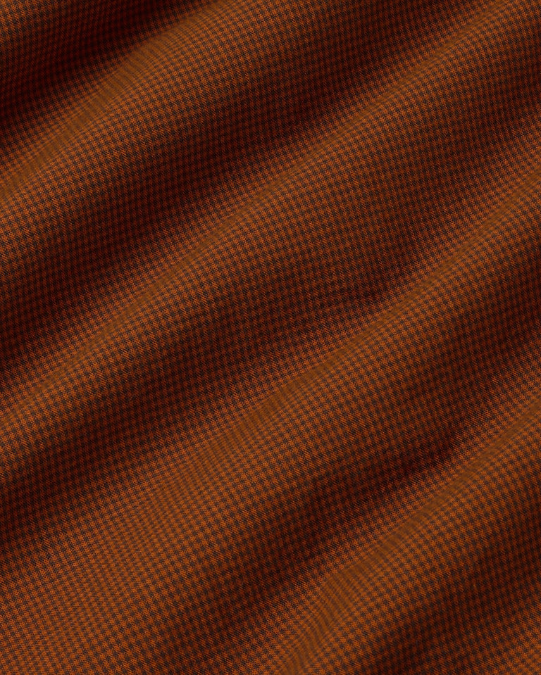 Camisa cuadros naranja Ant sostenible silueta - 2