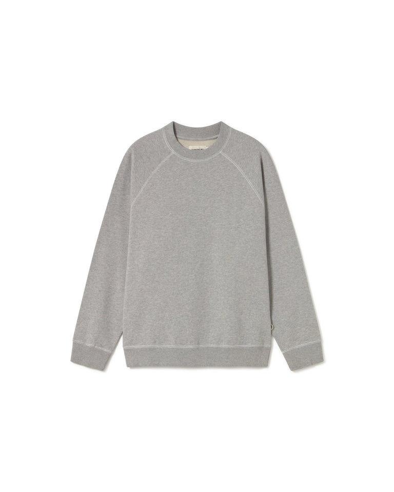 Sudadera gris retro sol Pepe sostenible - silueta 1