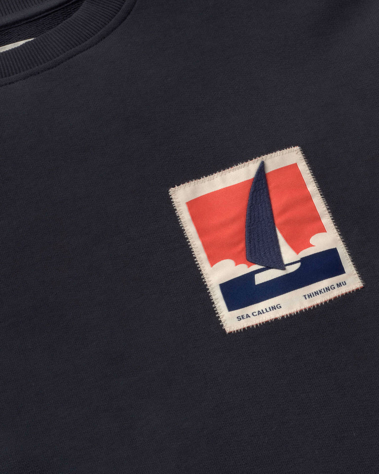 Sudadera patched optimist Leon sostenible silueta - 2