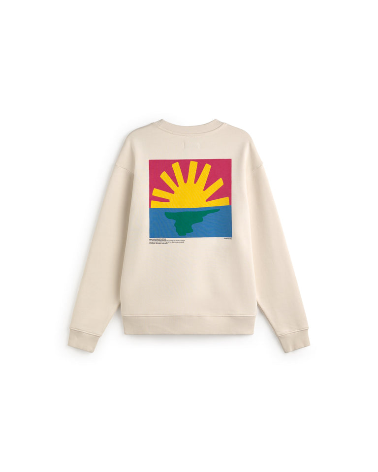 Sudadera cruda Leon sostenible silueta - 3