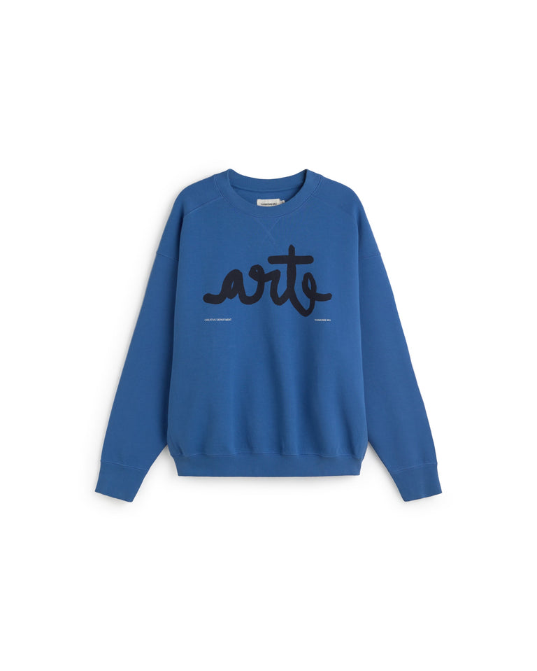 Sudadera oversize arte Jadewon sostenible silueta - 1