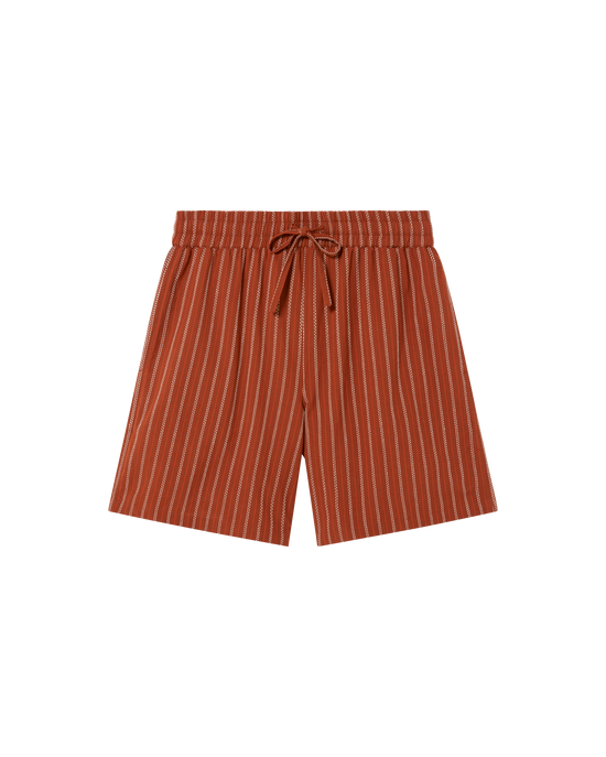 Brown striped Bermuda shorts Henry