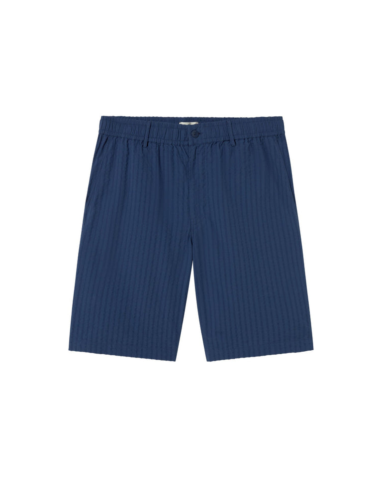 Bermuda azul seersucker Gasper sostenible-silueta-1