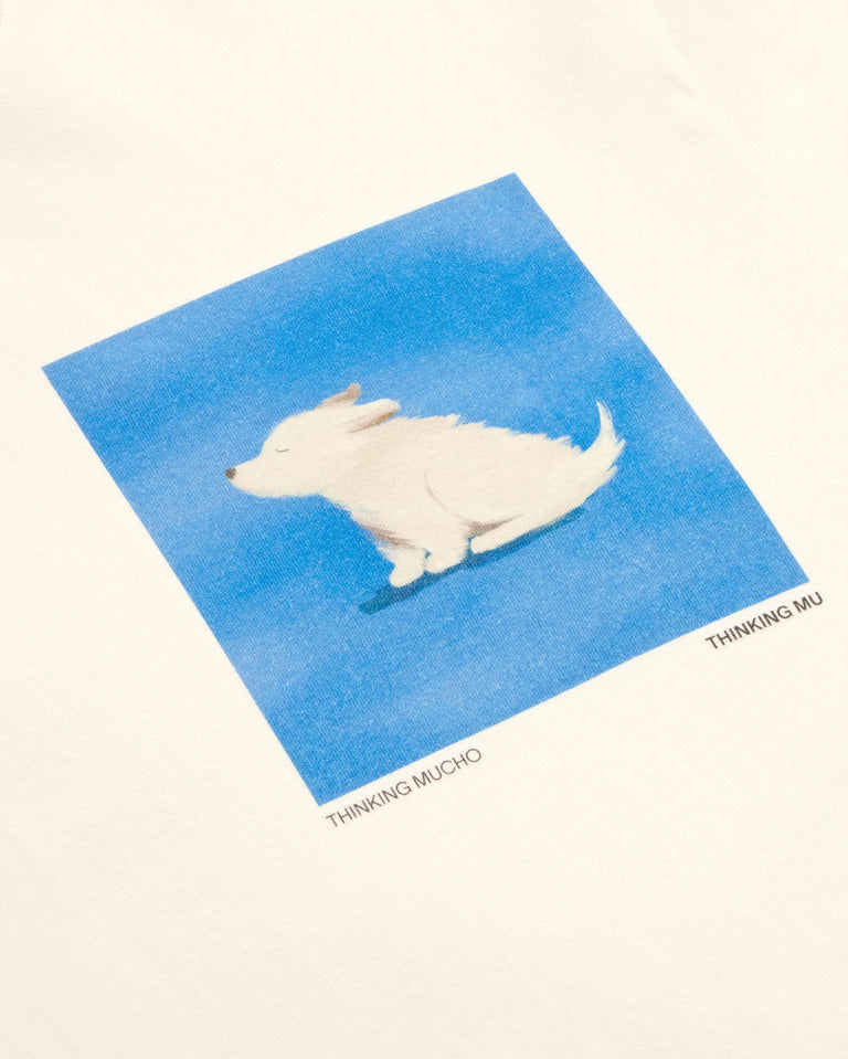 Camiseta blanca animals Zach sostenible-silueta-2