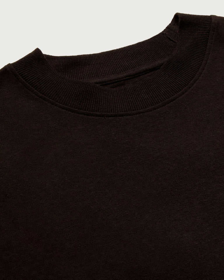 Camiseta gruesa negra hemp Roy sostenible - silueta 4