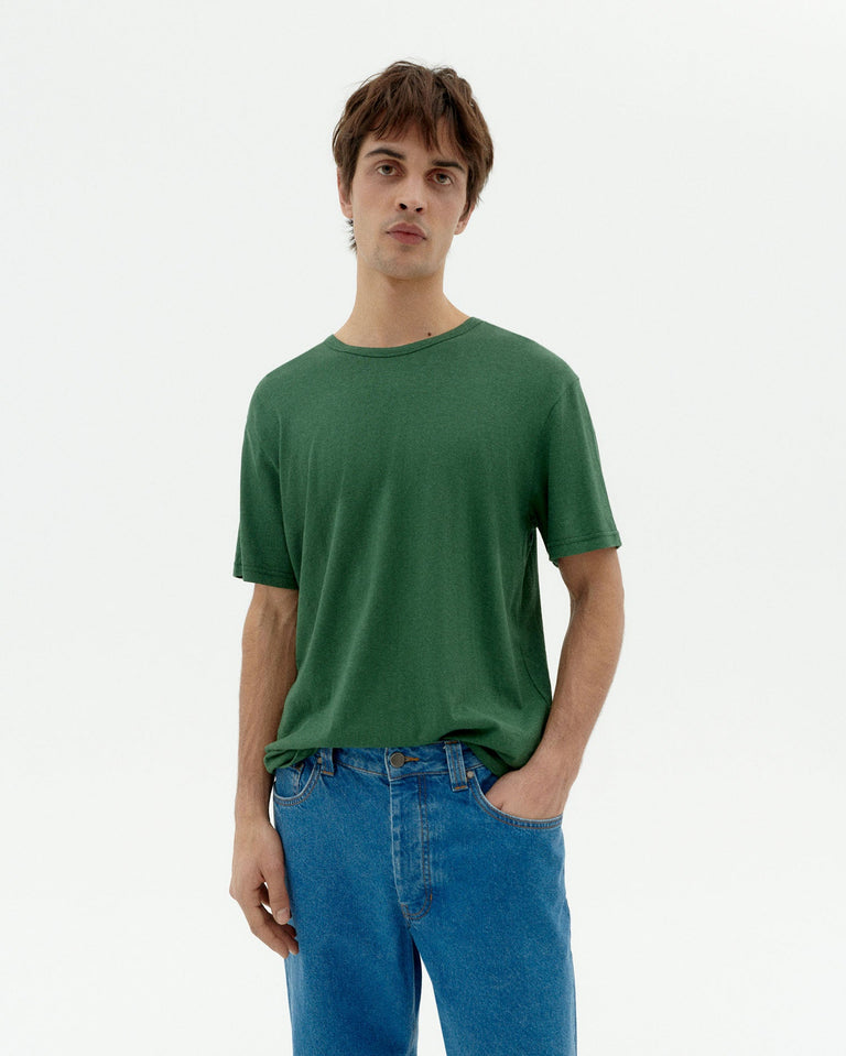 Camiseta verde hemp sostenible-1