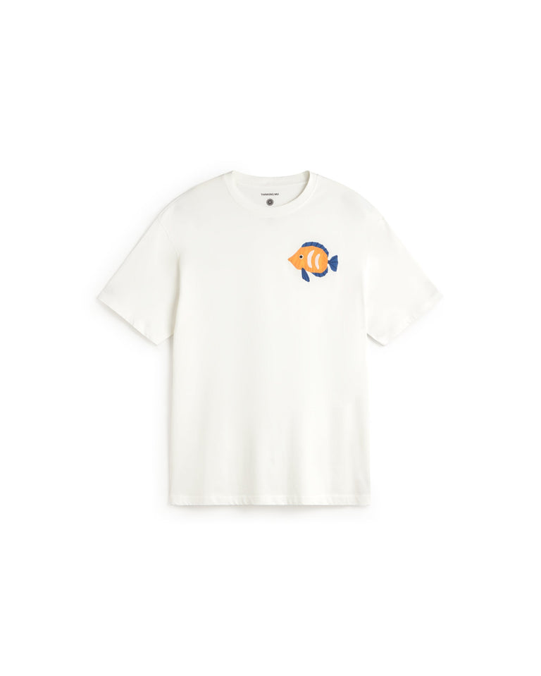Camiseta patched pez Aaron sostenible silueta - 1