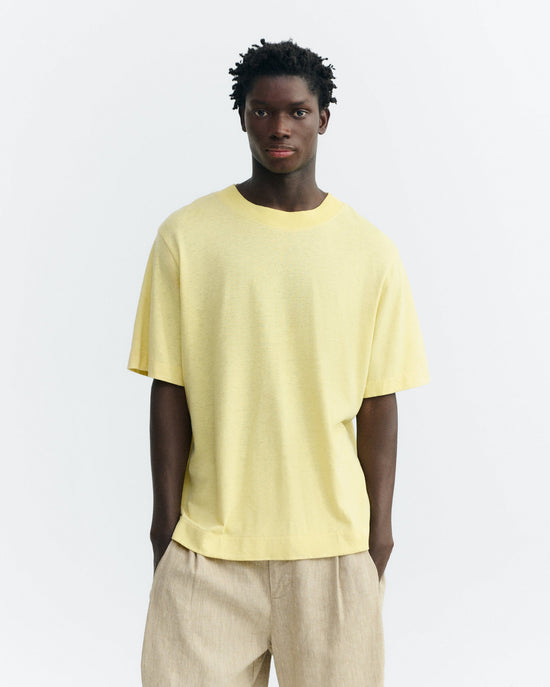 Camiseta amarilla hemp Roy sostenible - 3