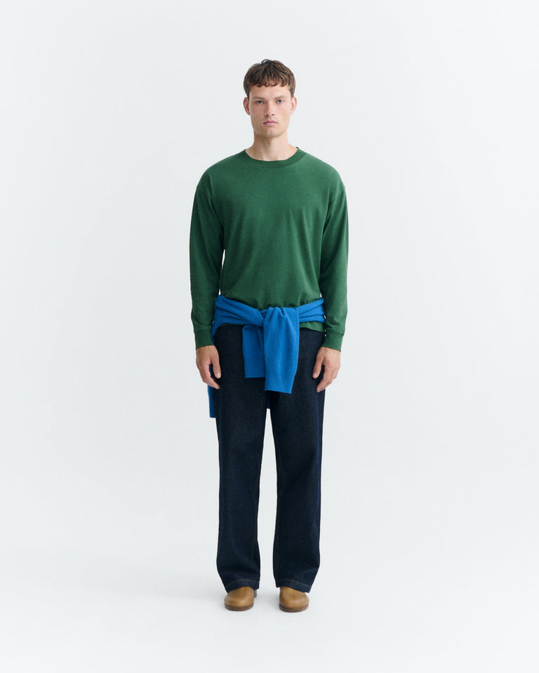 Camiseta oversize verde Doug sostenible - 1