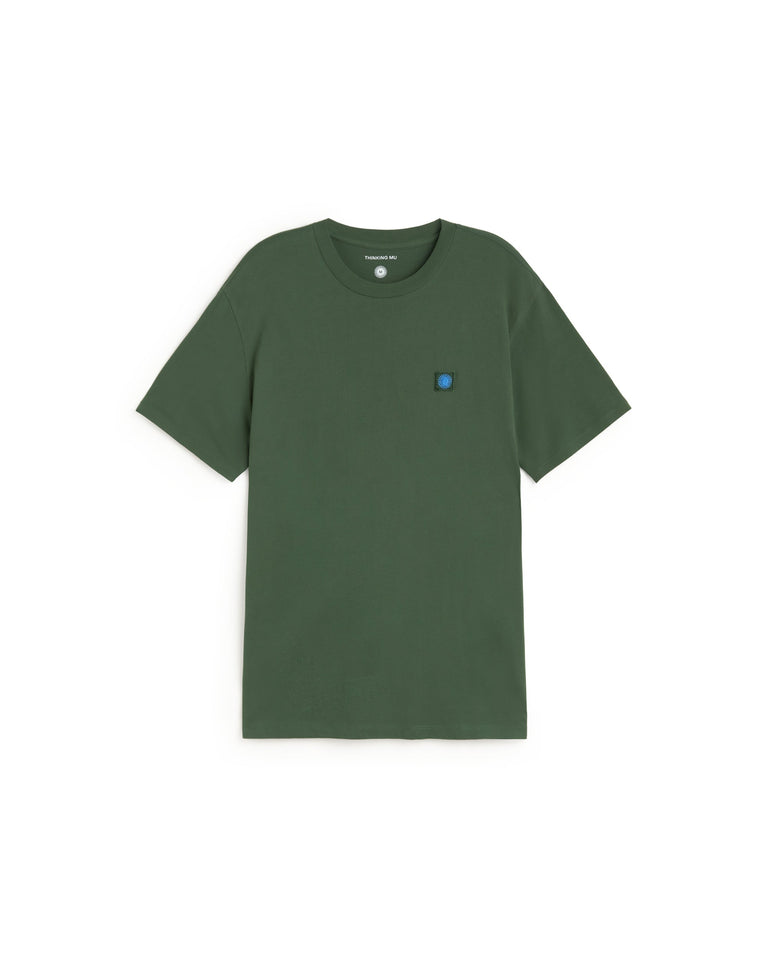 Camiseta verde sol espalda azul Zach sostenible silueta - 1