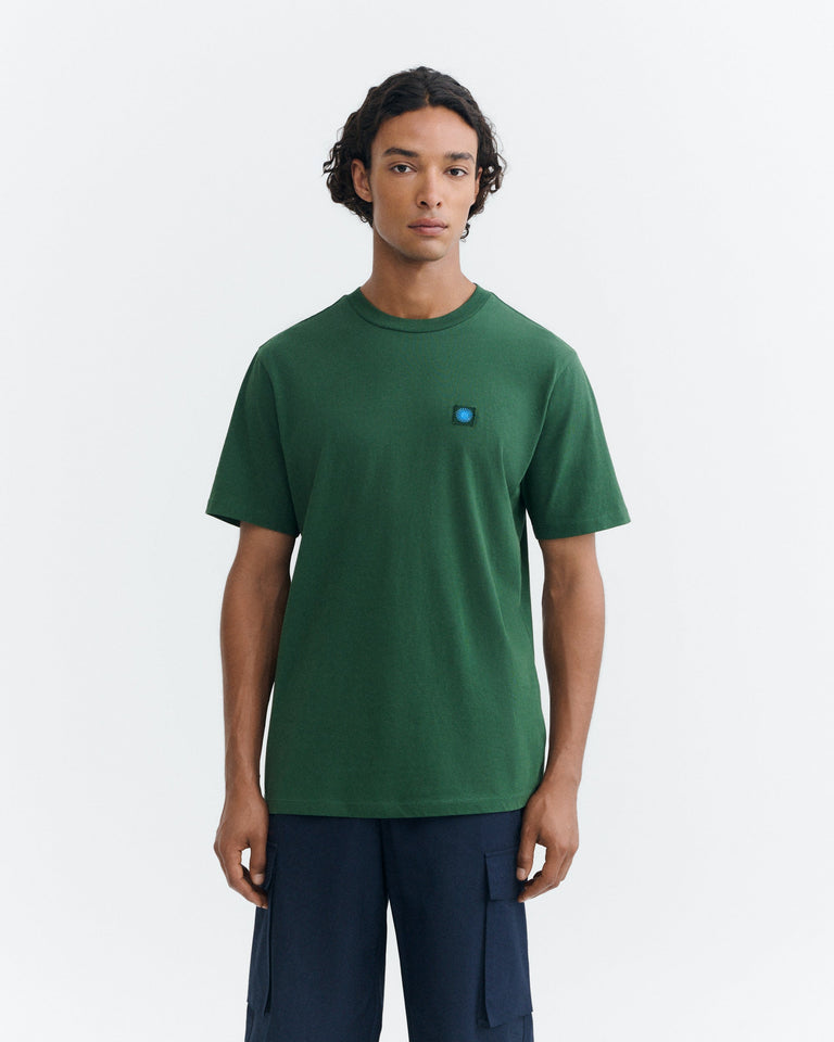 Camiseta verde sol espalda azul Zach sostenible - 2