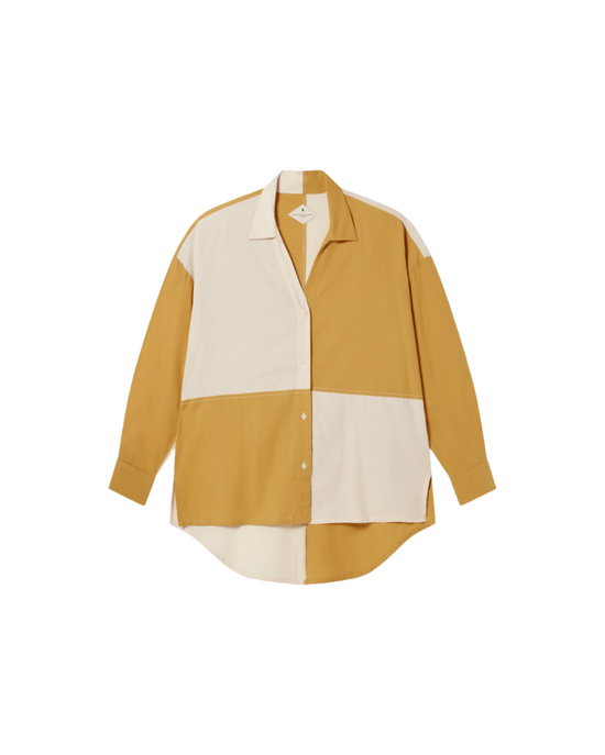 Margaret patched yellow blouse