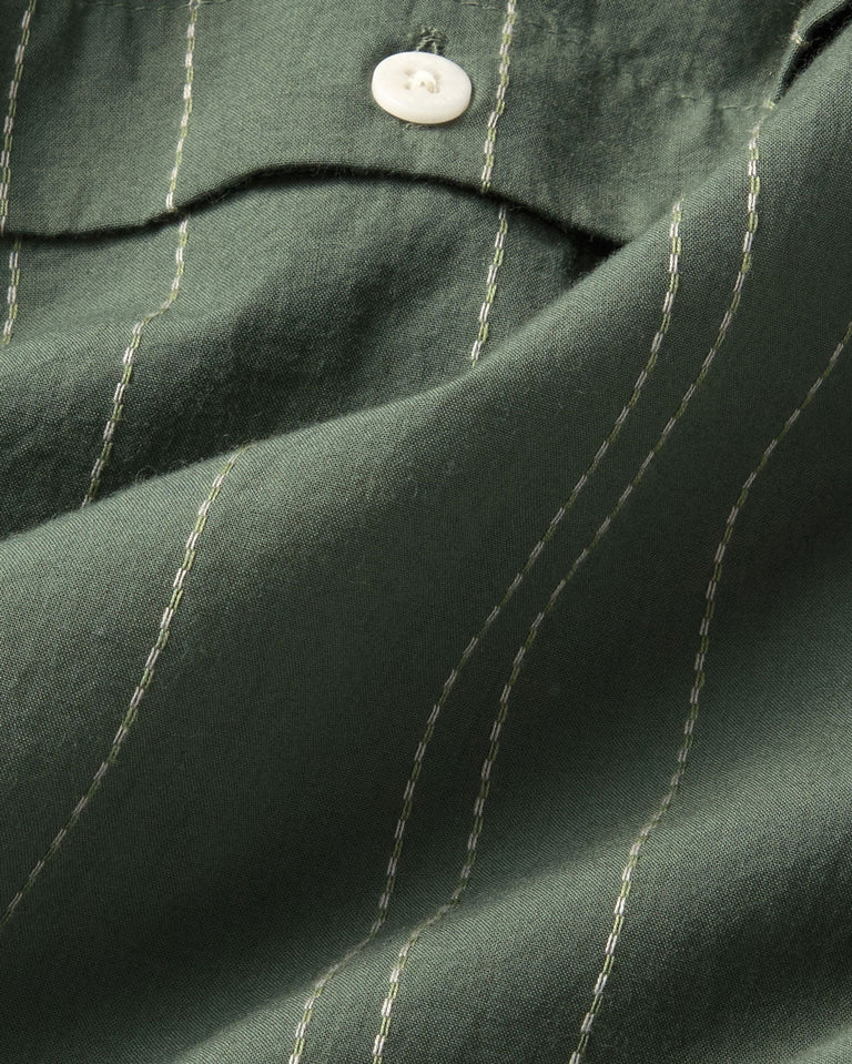 Blusa verde desmontable Nataly sostenible silueta - 3