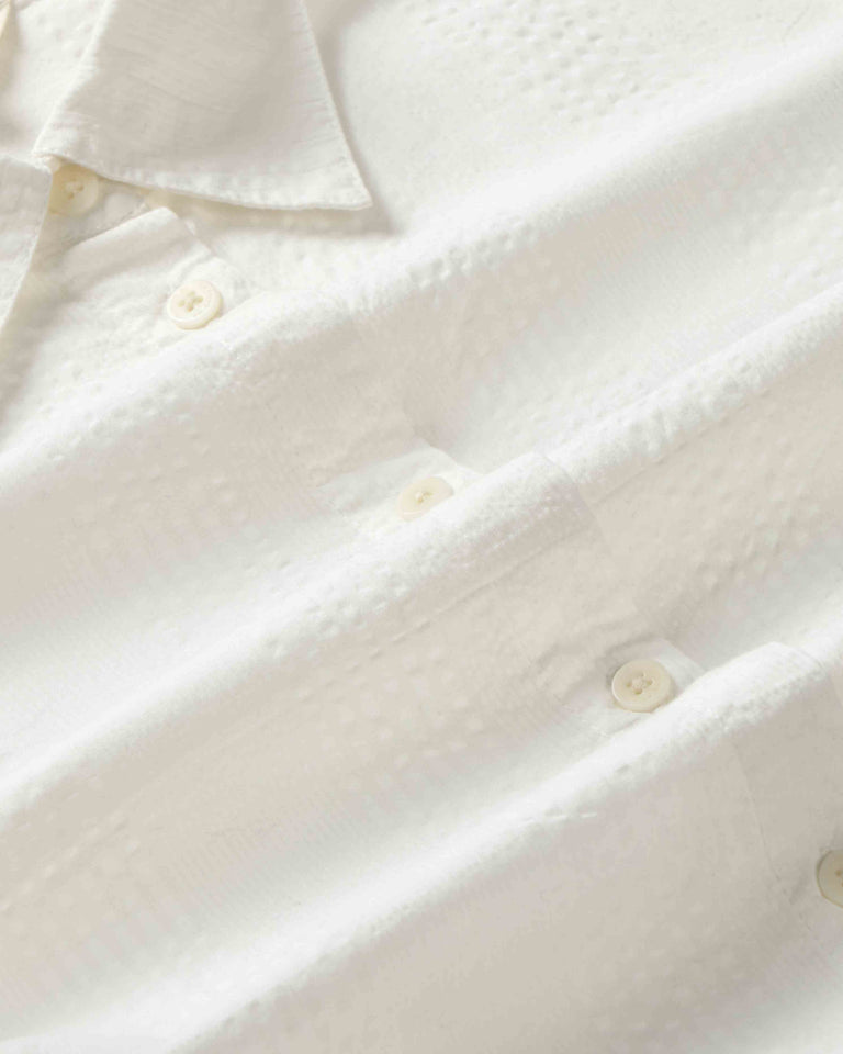 Camisa entallada blanca Katha sostenible silueta - 2