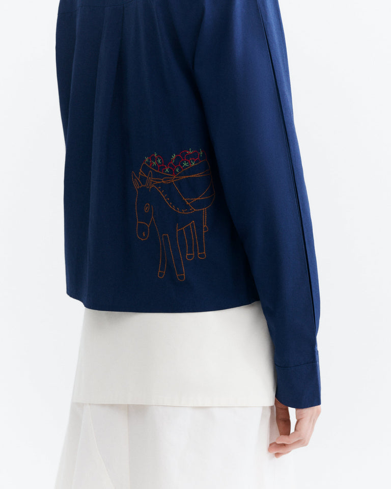 Blusa bordada a mano Duna sostenible - 5