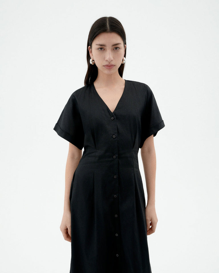 Vestido negro Laura sostenible-4