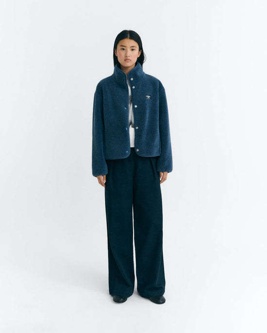 Chaqueta borreguito azul Kourtney sostenible - 2