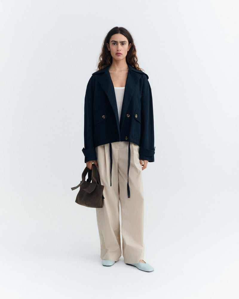 Chaqueta oversize navy Norma sostenible - 6