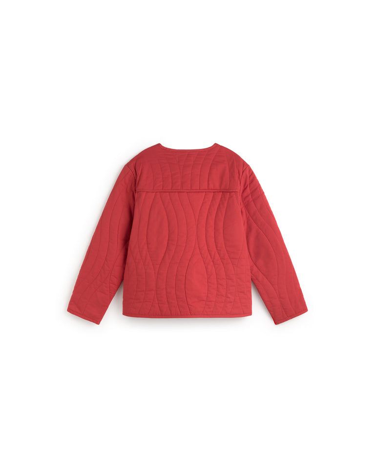 Chaqueta acolchada roja Ayo sostenible silueta - 3