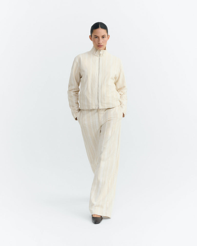 Chaqueta rayas cruda Ceci sostenible - 5