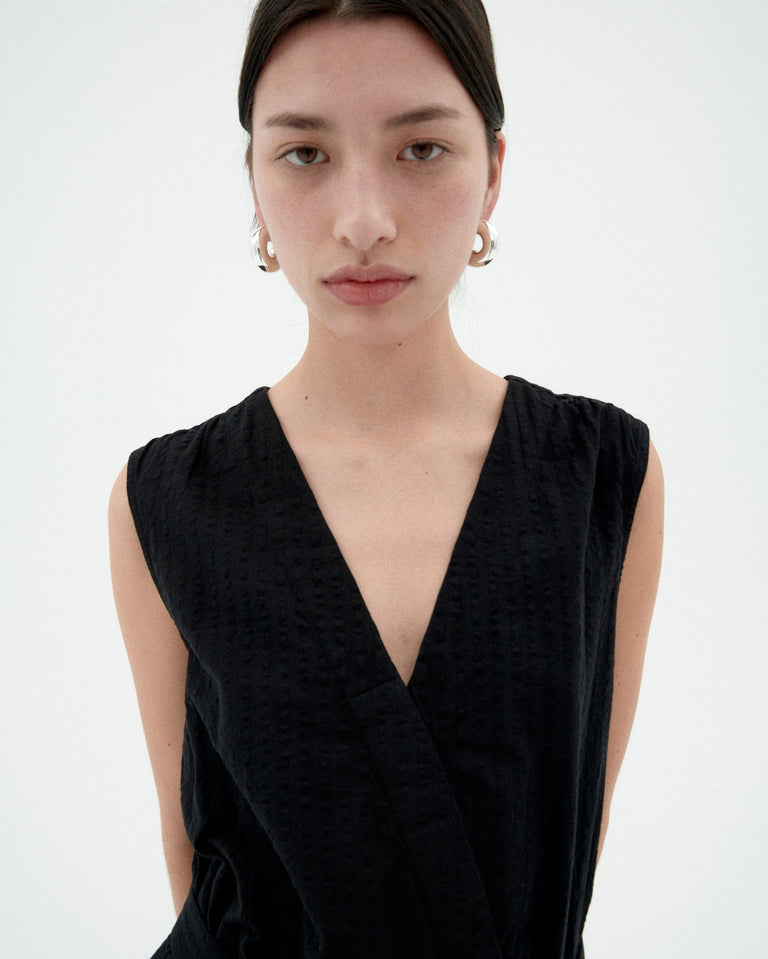 Mono negro seersucker Winona sostenible-3