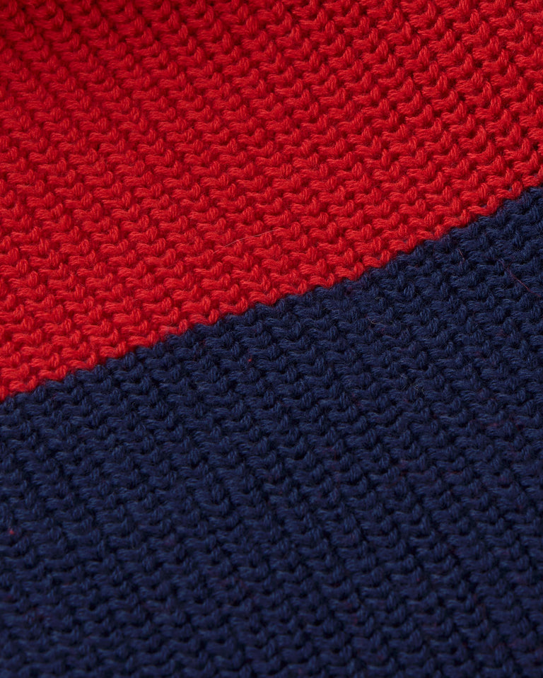 Jersey rojo algodón orgánico Carmen sostenible silueta - 2