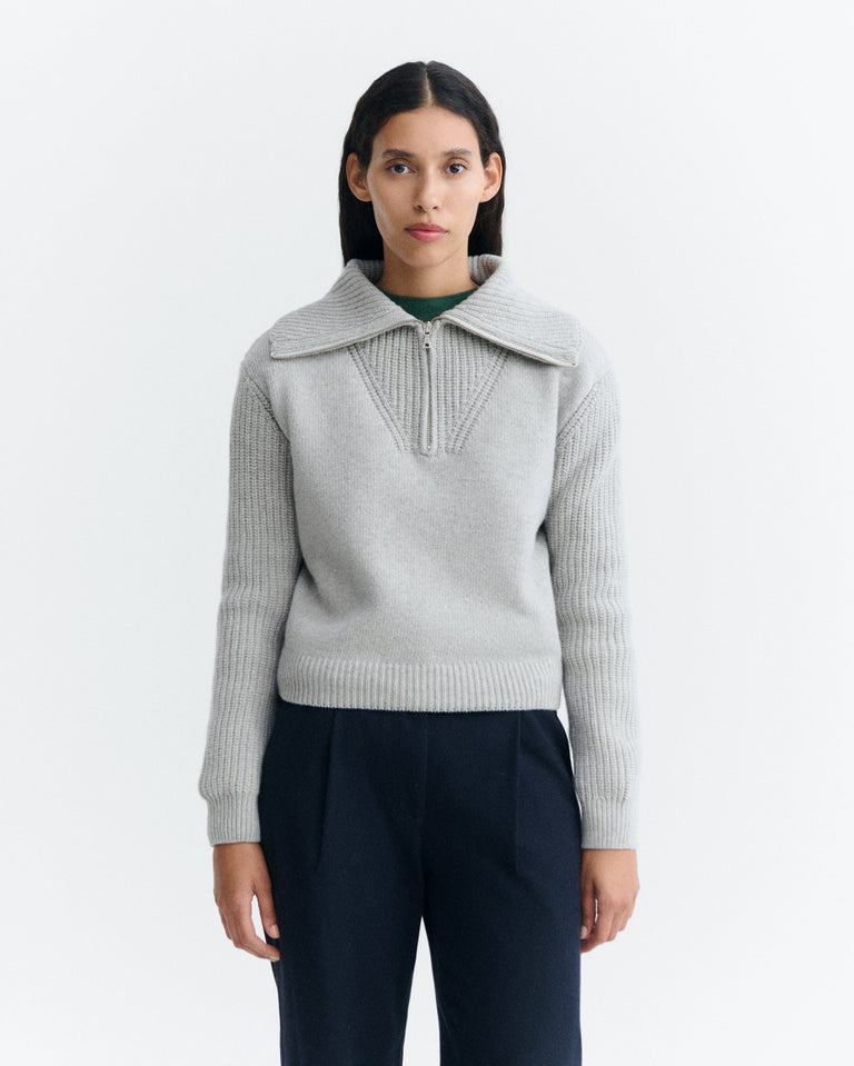 Jersey lana gris Tanit sostenible - 2