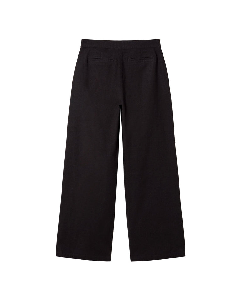 Pantalón negro Karina sostenible  - silueta 4